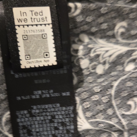 Ted Baker Black and White Ruffled Wrap Maxi Dress - Picture 8 of 10